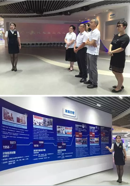 图1-2:我会一行参观广州无线电集团展厅